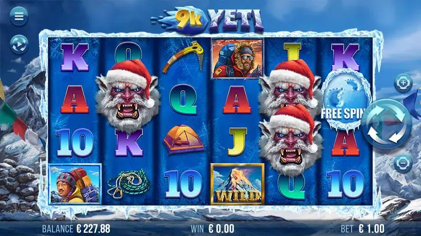 Santa 9K Yeti slot screenshot 1