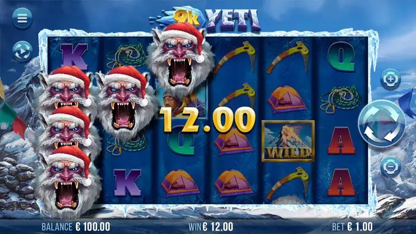 Santa 9K Yeti slot screenshot 2