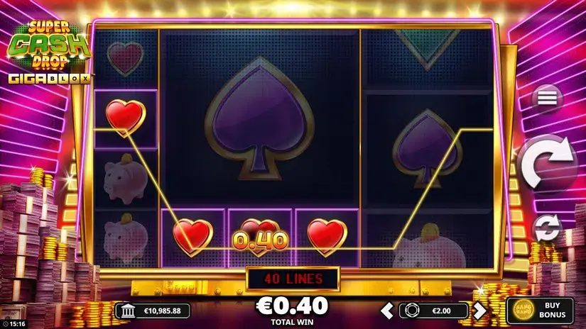 Super Cash Drop Gigablox slot screenshot 3