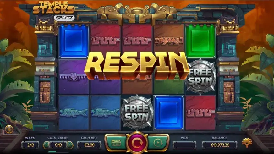 Temple Stacks slot screenshot 2