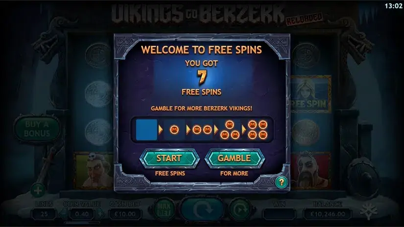 Vikings Go Berzerk Reloaded slot screenshot 4