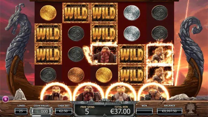 Vikings Go Berzerk slot screenshot 3