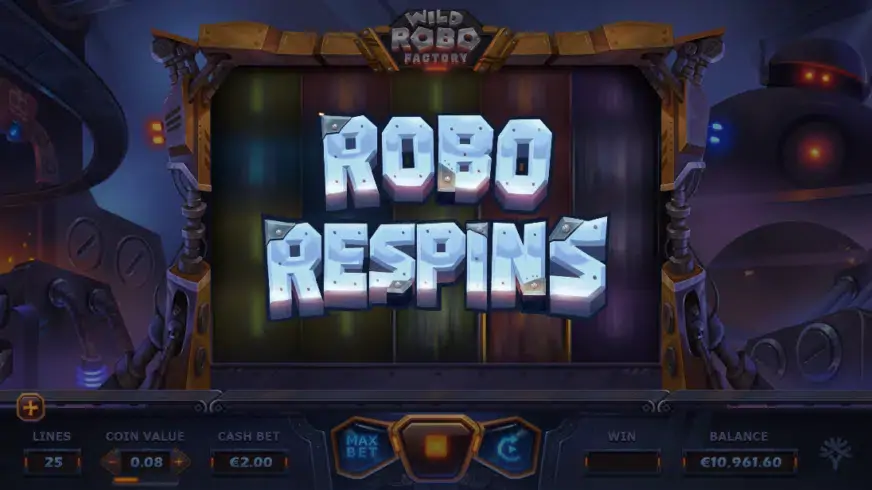 Wild Robo Factory slot screenshot 3