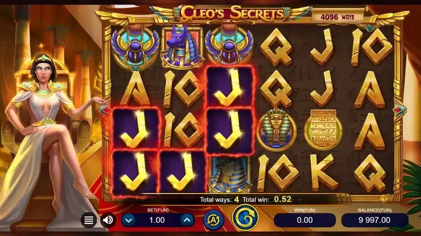 Cleo’s Secrets slot screenshot 3