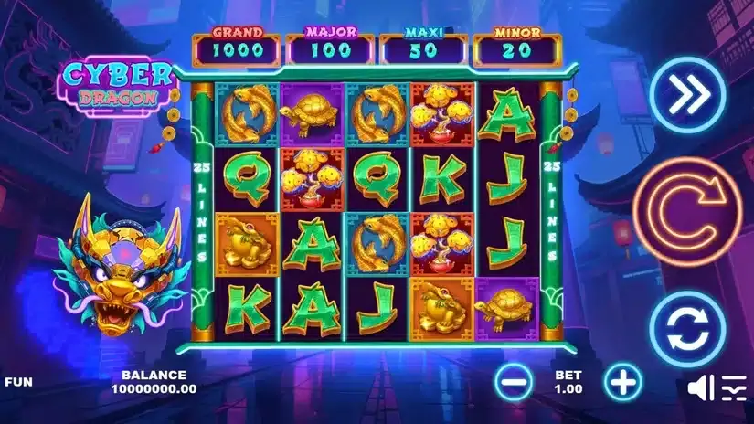 Cyber Dragon slot screenshot 1