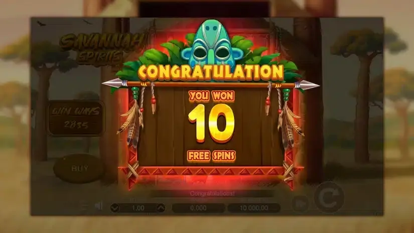 Savannah Spirits slot screenshot 2