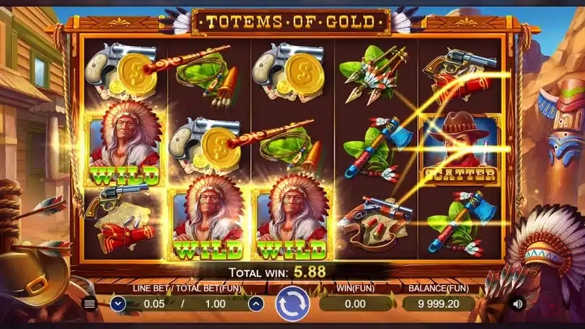 Totems Of Gold slot screenshot 3
